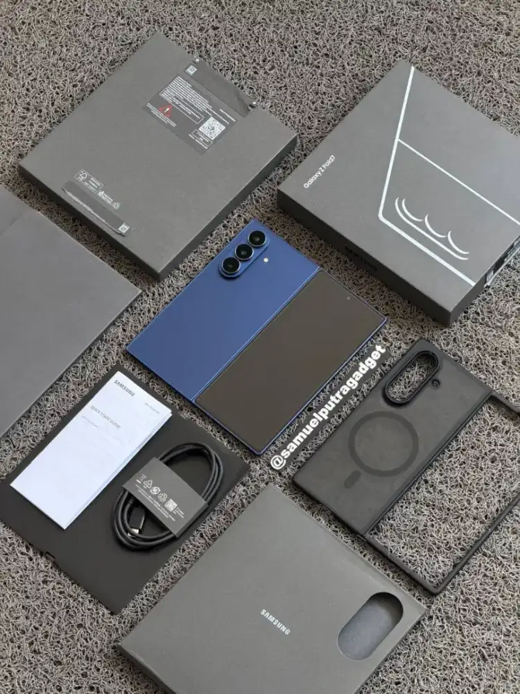 Samsung Galaxy Z Fold 7 Blue 256GB Fullset Resmi ind
