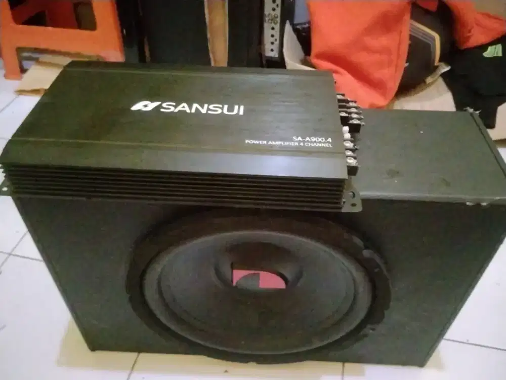 Jual subwoofer nakamichi dan power sansui