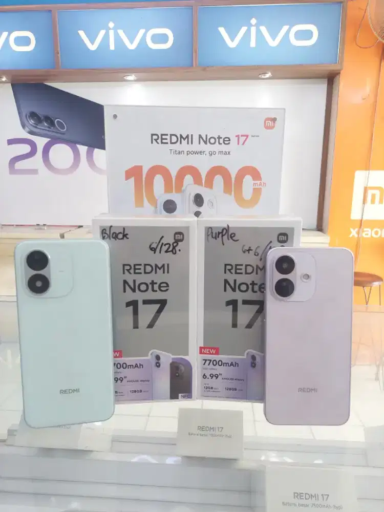 XIAOMI NOTE 17 6+6/128GB BATERAI 7700 MAH