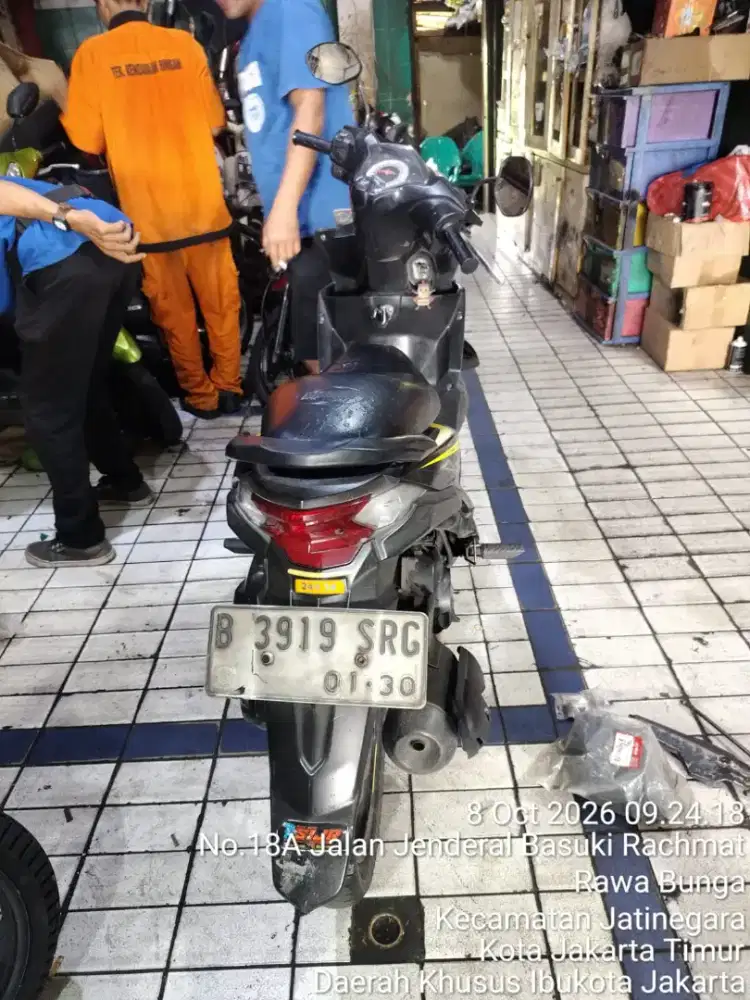 Honda beat injeksi th 2014 body mulus pajak hidup