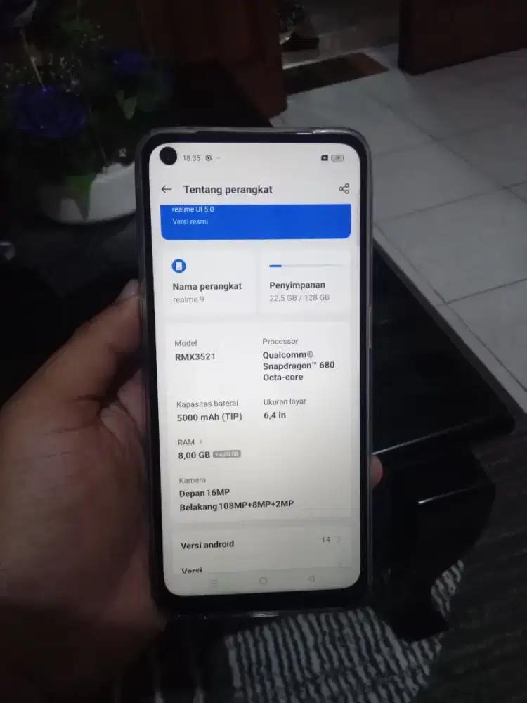 Realmi 9 ram 8/128 ( resmi)