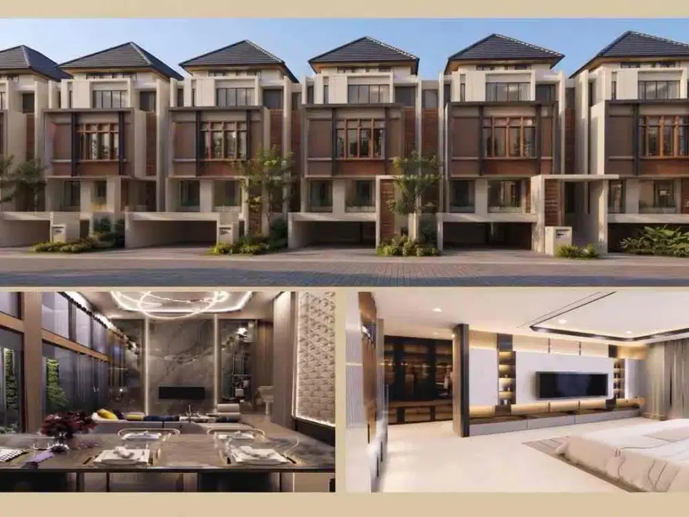 Rumah Mewah 3 Lantai 5+1 Kamar Dekat Puri Indah Mall