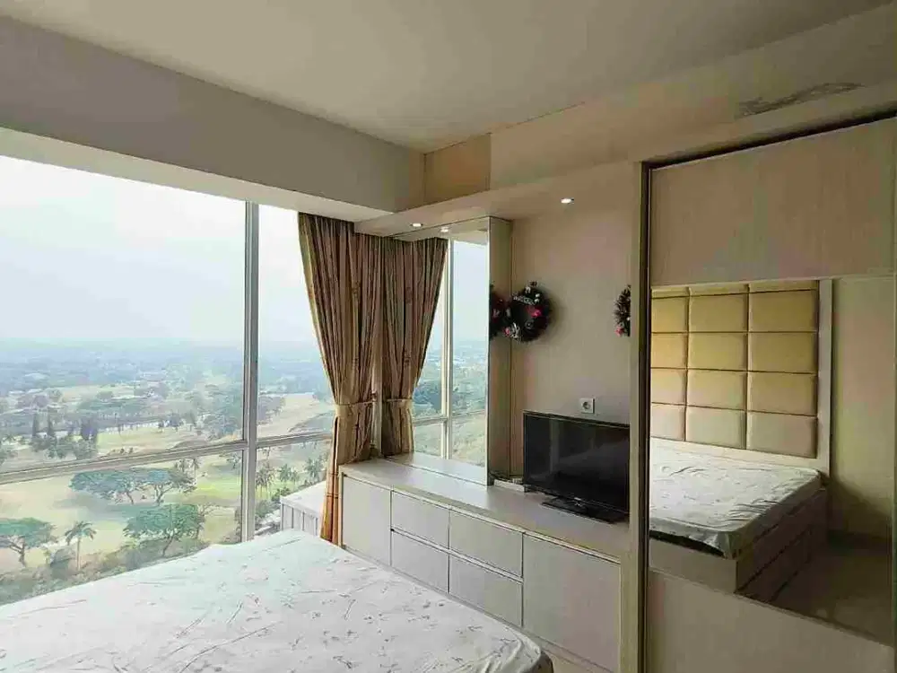 Apartemen U Residence 1, full furnished, view golf dan dekat kampus UPH