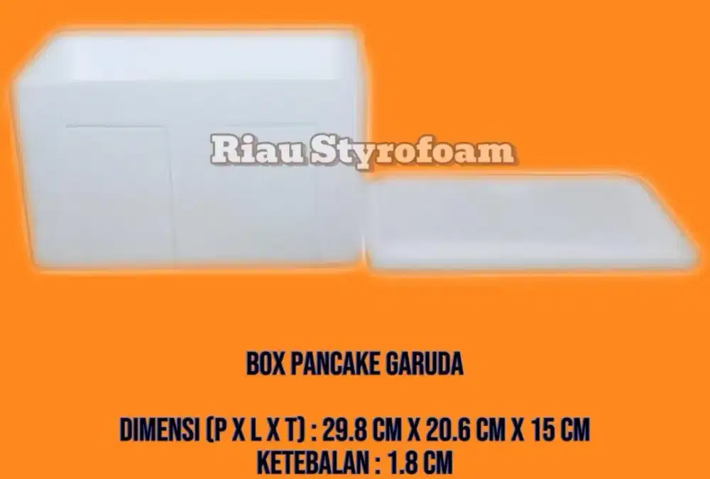 Box Pancake Garuda Styrofoam