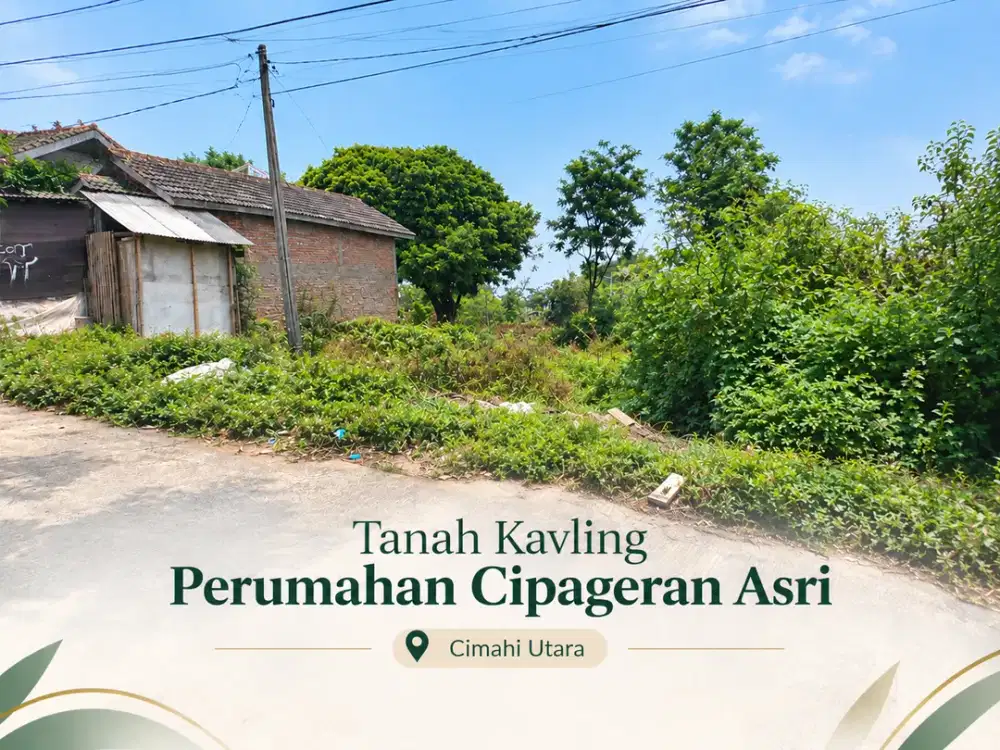 Tanah di Cimahi Utara, Dekat Jalan Kolonel Masturi - SHM