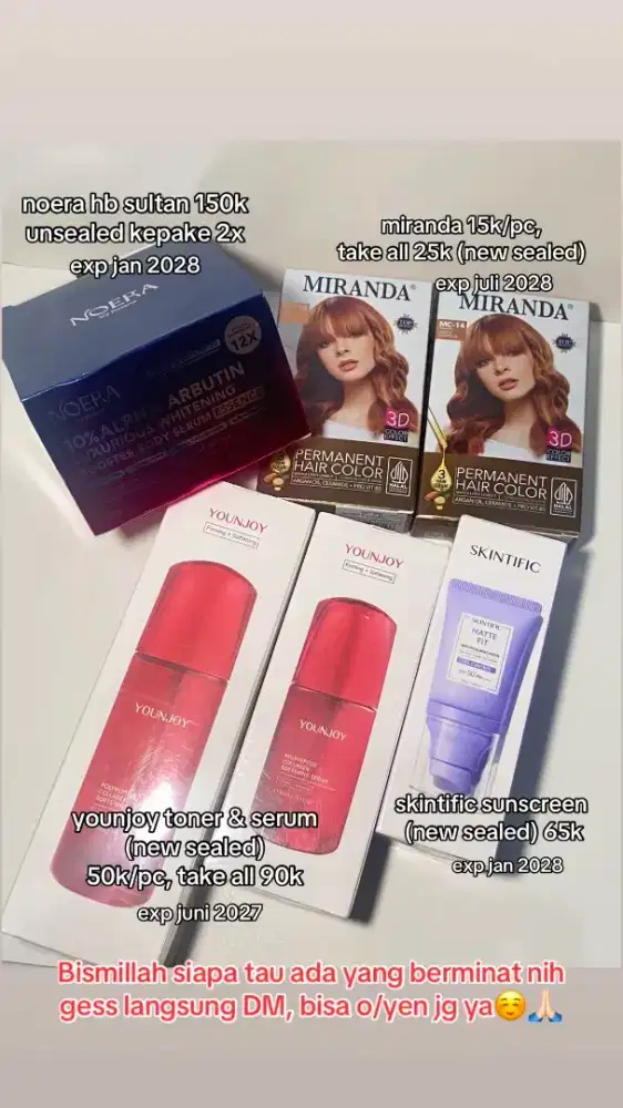 SALE / PRELOVED SKINCARE BODYCARE