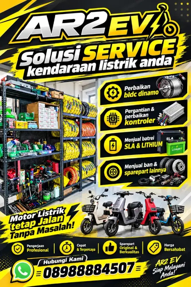 BENGKEL SERVICE KENDARAAN LISTRIK SEPEDA MOTOR