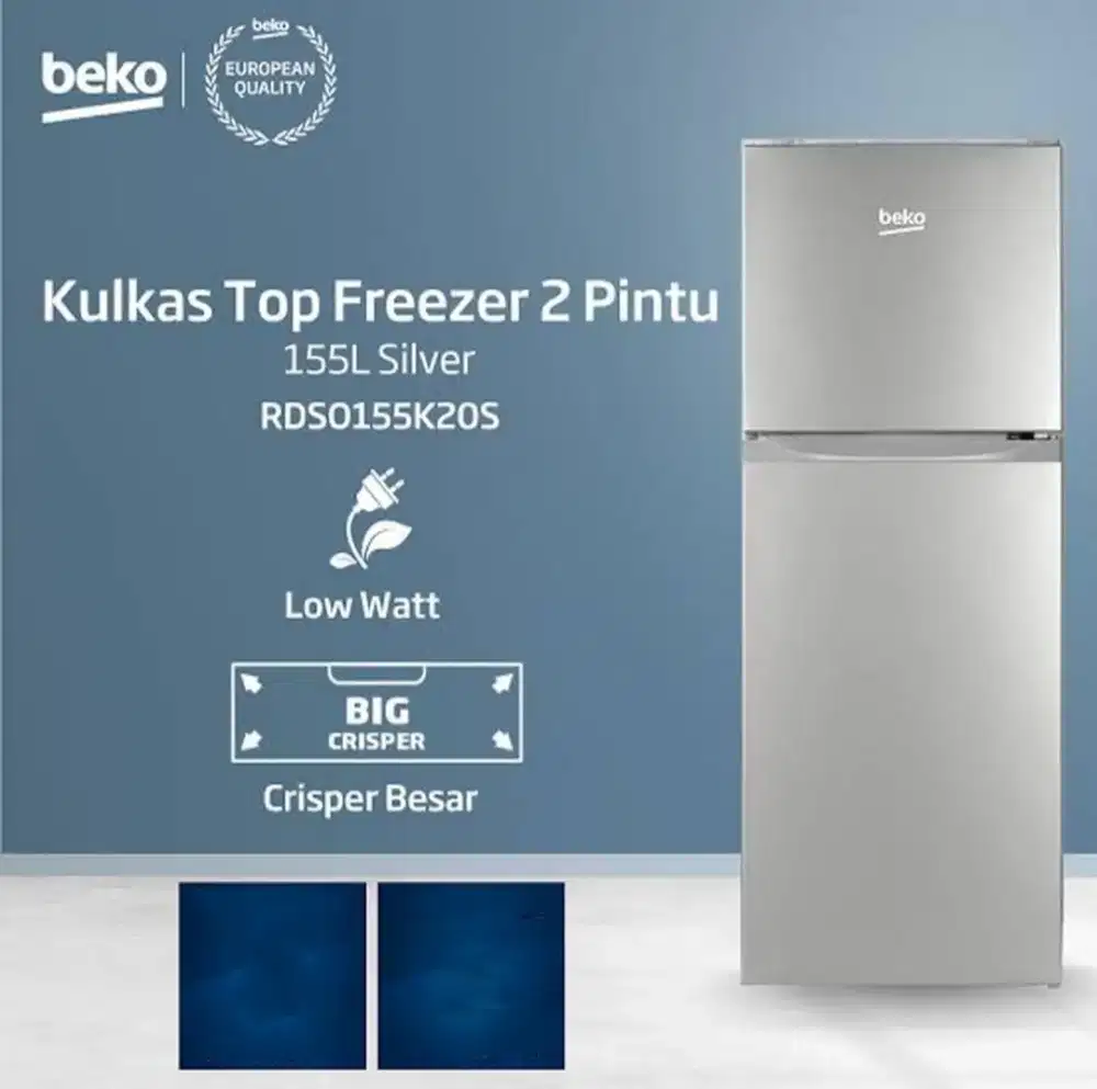 KULKAS 2 PINTU BEKO RDSO155K20S