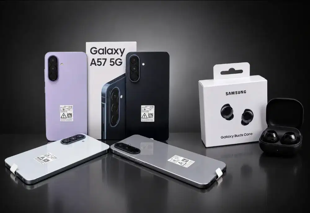 Samsung A57 8/256 free buds core