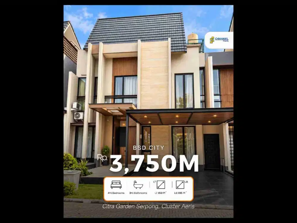Di Jual Rumah Cluster Siap Huni Citra Garden Serpong, Ea