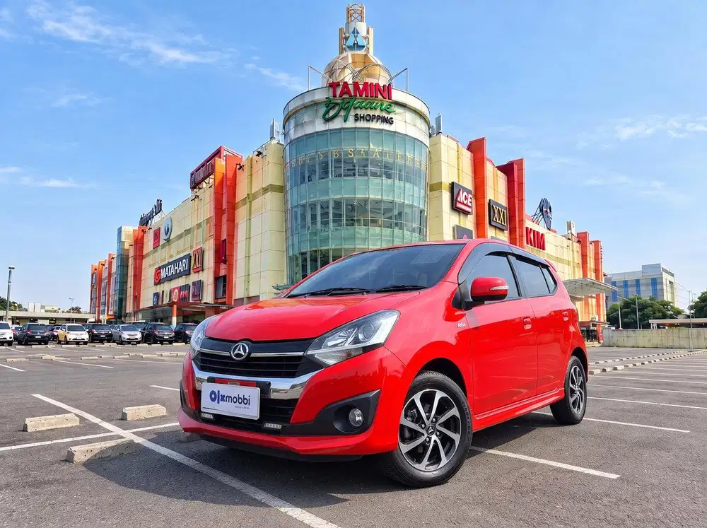 TDP RENDAH - Daihatsu Ayla 1.2 R Bensin-AT 2019 Merah CTYIB