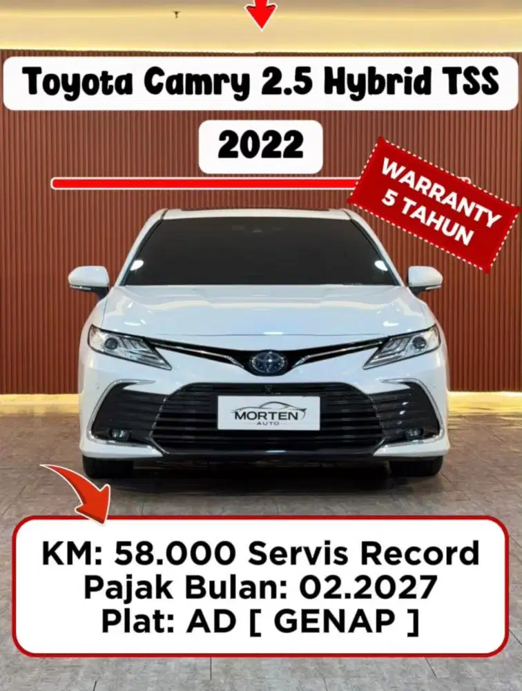 Toyota Camry hybrid TSS 2.5 AT 2022 CASH OR KREDIT N TUKAR TAMBAH