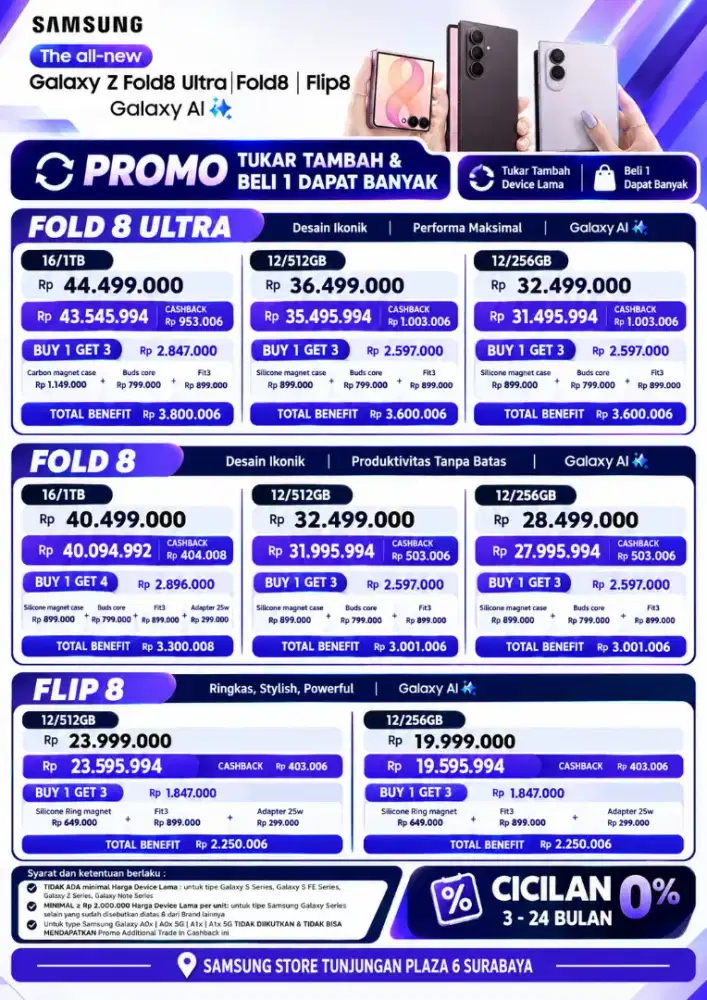 SAMSUNG GALAXY FOLD 8 PROMO TUKAR TAMBAH + VOUCHER