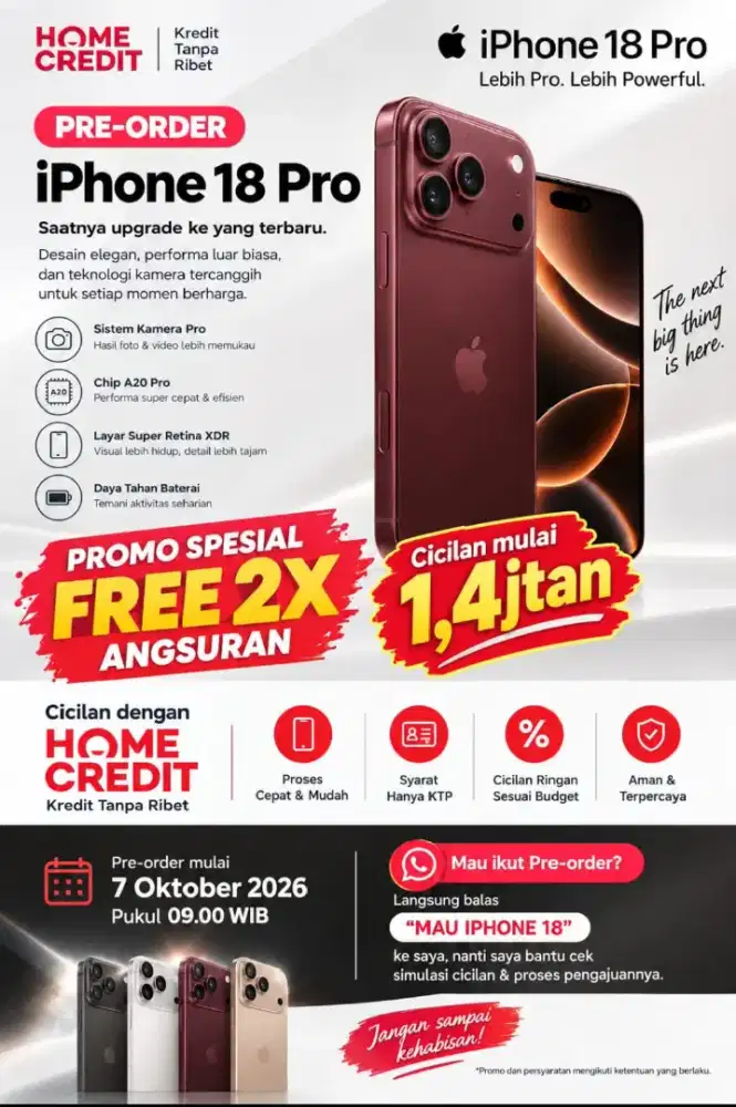 open PO iPhone 18 PROMAX
