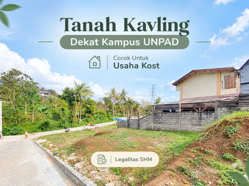 450 Jutaan Kavling Dekat UNPAD - Hegarmanah, Jatinangor