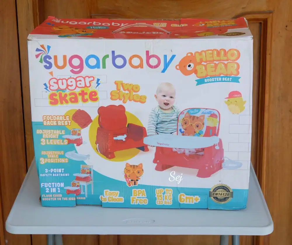 Sugarbaby Hello Bear Booster Seat - Sugar skate