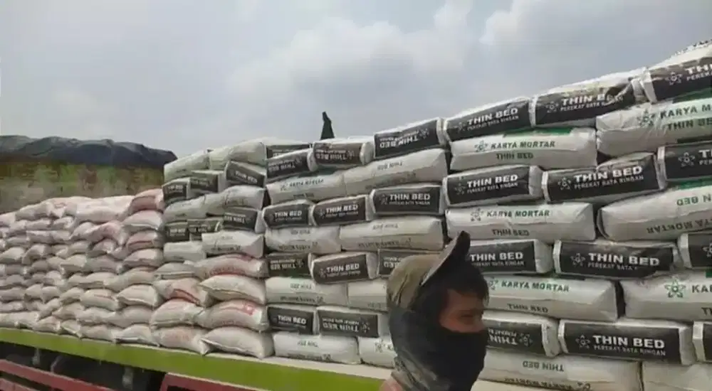Mortar perekat bata ringan thinbed