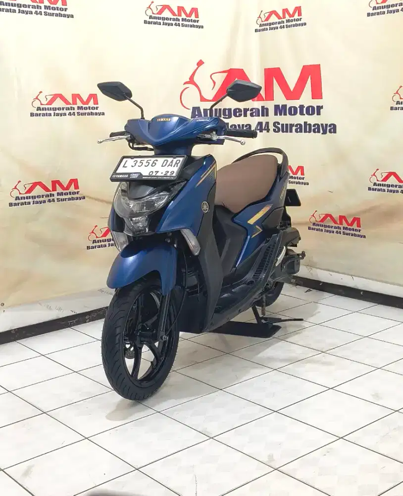 Istimewa Yamaha Gear 125 Aks Tahun 2024 warna biru Doff