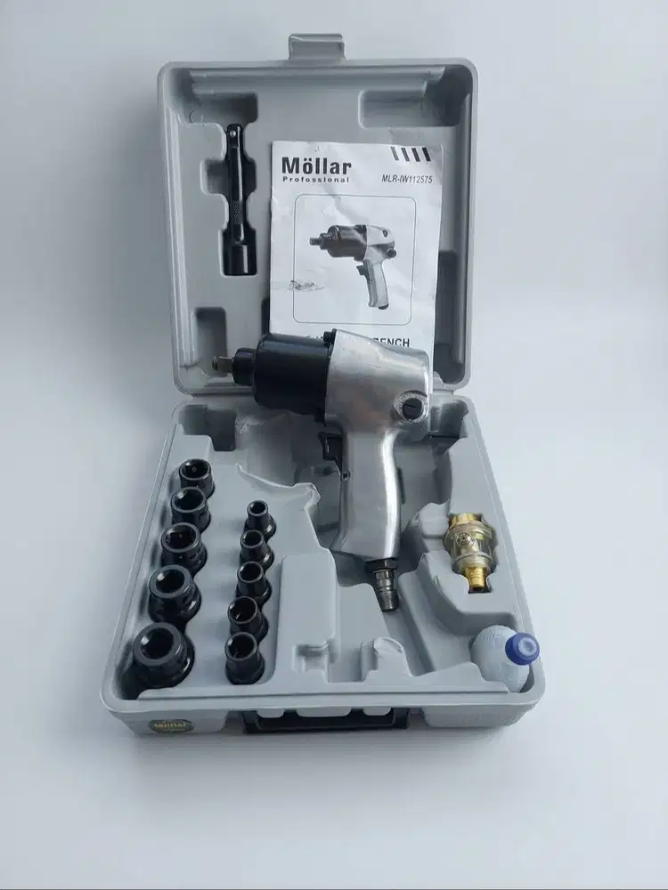 Mesin Buka Baut Angin Kompresor MOLLAR Air Impact Wrench Kit 1/2 Inch