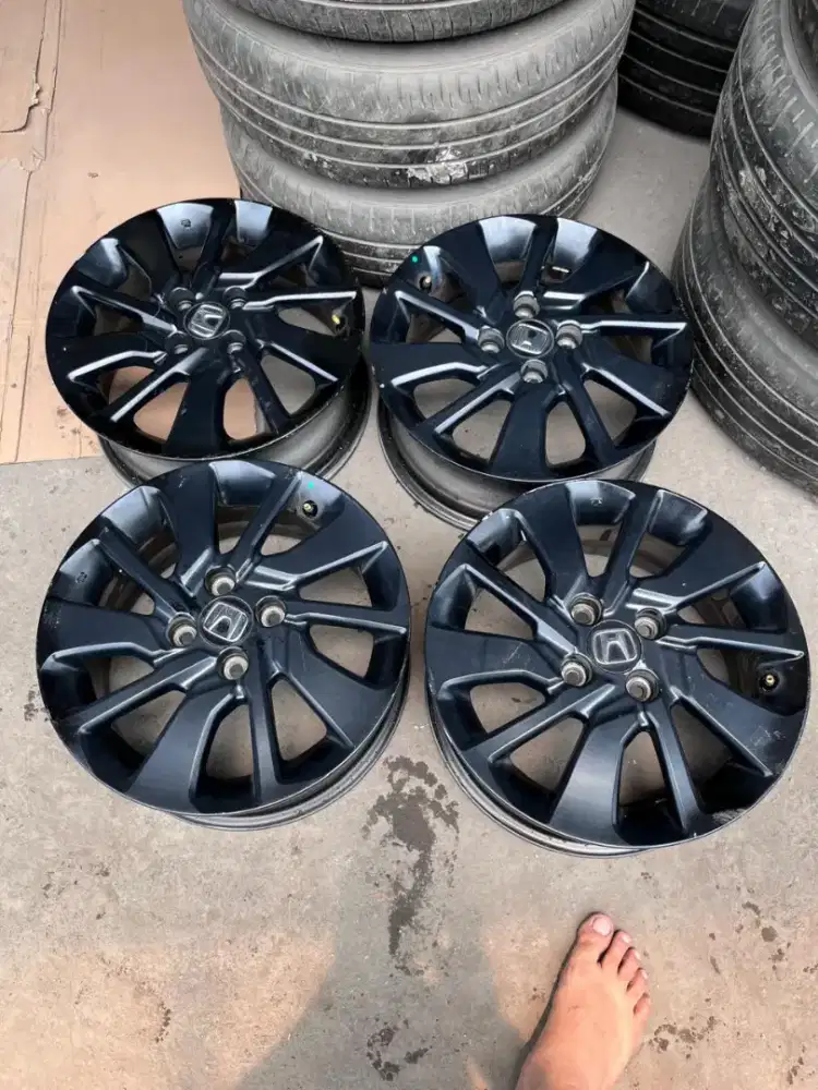 Velg original Honda Brio RS ring 15 pcd 4x100 asli enkei 4pcs