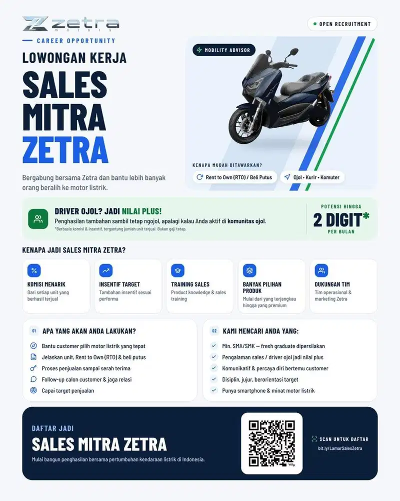 Loker Sales Motor Listrik