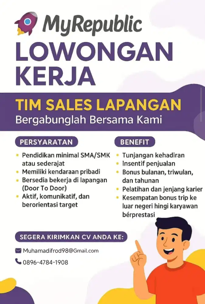 Lowongan kerja Sales