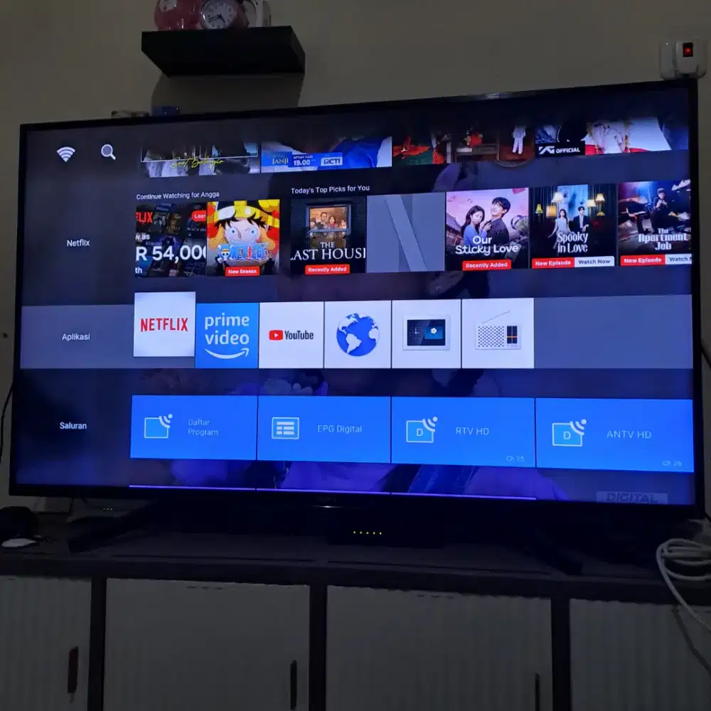 JUAL BU GOOD CONDITION SMART TV SONY BRAVIA 49 INCH NETFLIX YOUTUBE