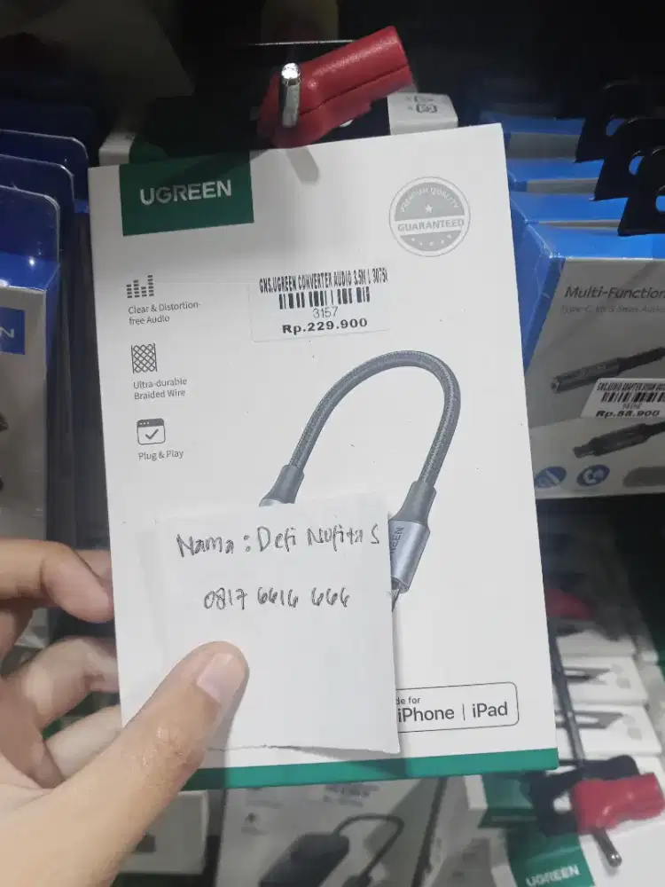 UGREEN Lightning to 3.5mm Headphone Jack Adapter