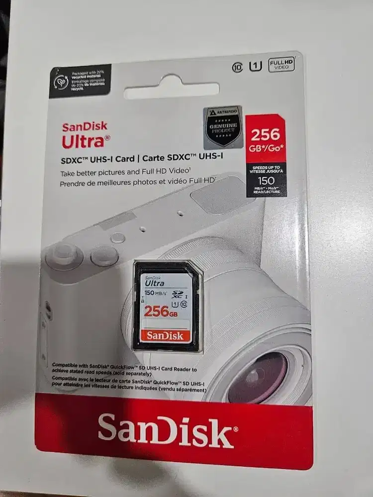 Memory Card 256 GB - SanDisk Ultra SDXC UHS-I Card 256GB