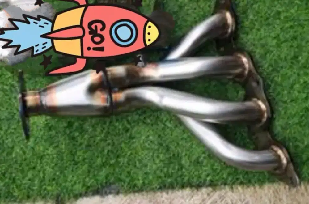 Di jual depan knalpot racing garis lele kondisi pemakaian