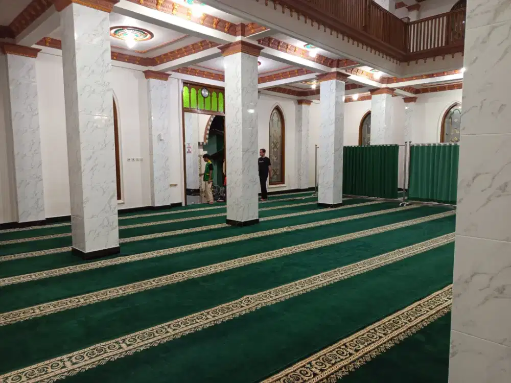 Karpet Masjid Tipe Super Hijau Polos