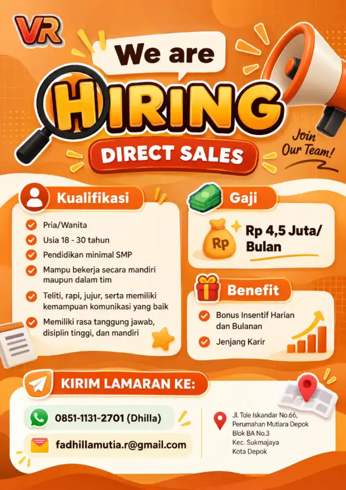 Lowongan Direct Sales