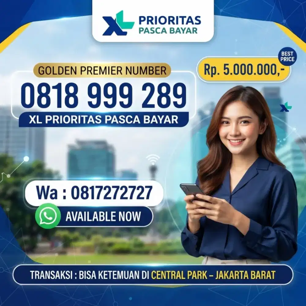 NOMOR CANTIK XL 999 289