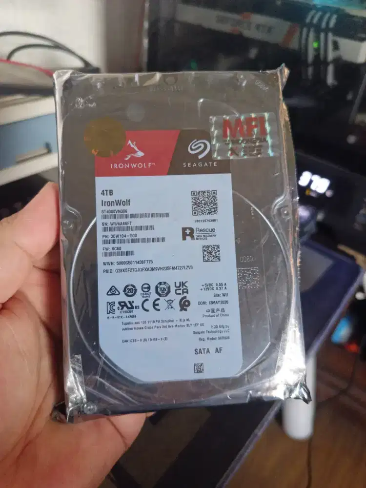 BNOB Seagate Ironwolf 4tb Garansi Resmi MFI