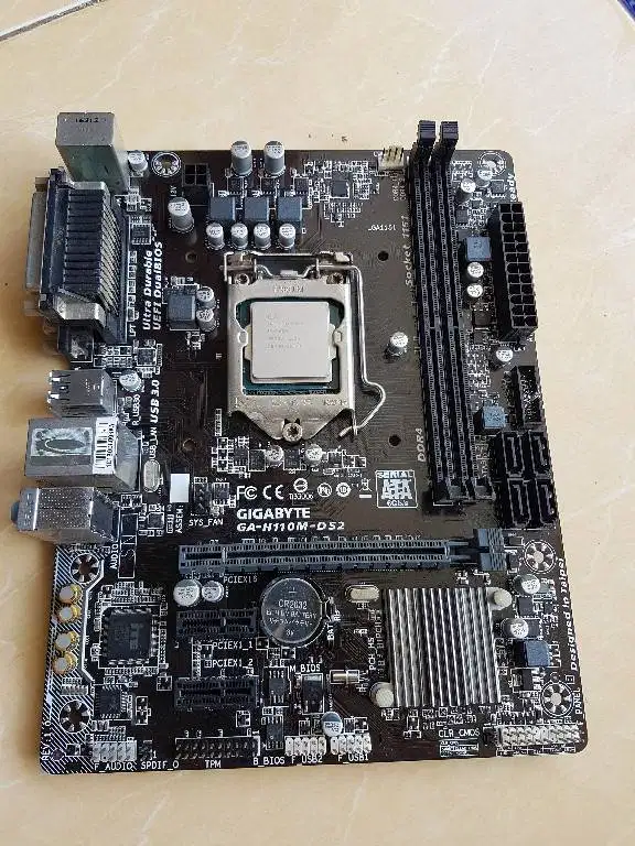 Sepaket Intel Core i5 6600 | Gigabyte H110M-DS2 lga 1151 gen 6 dan 7