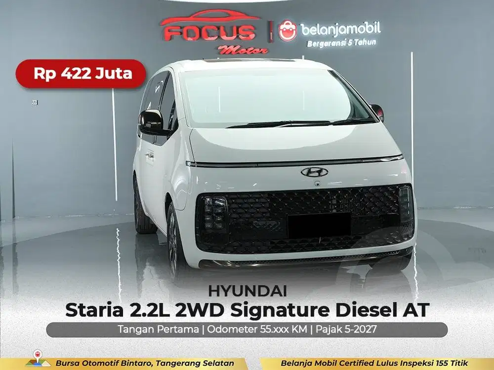 [ GARANSI 5THN ] Hyundai Staria 2.2L Signature Diesel 2022/2023/2024