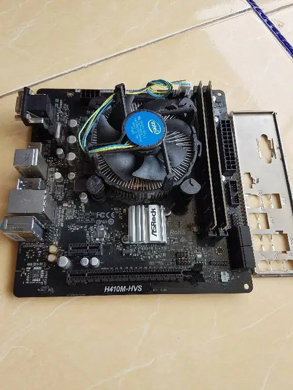 Sepaket Intel G6400 | ASRock H410M-HVS | Ram 8GB DDR4 2666Mhz Kingston