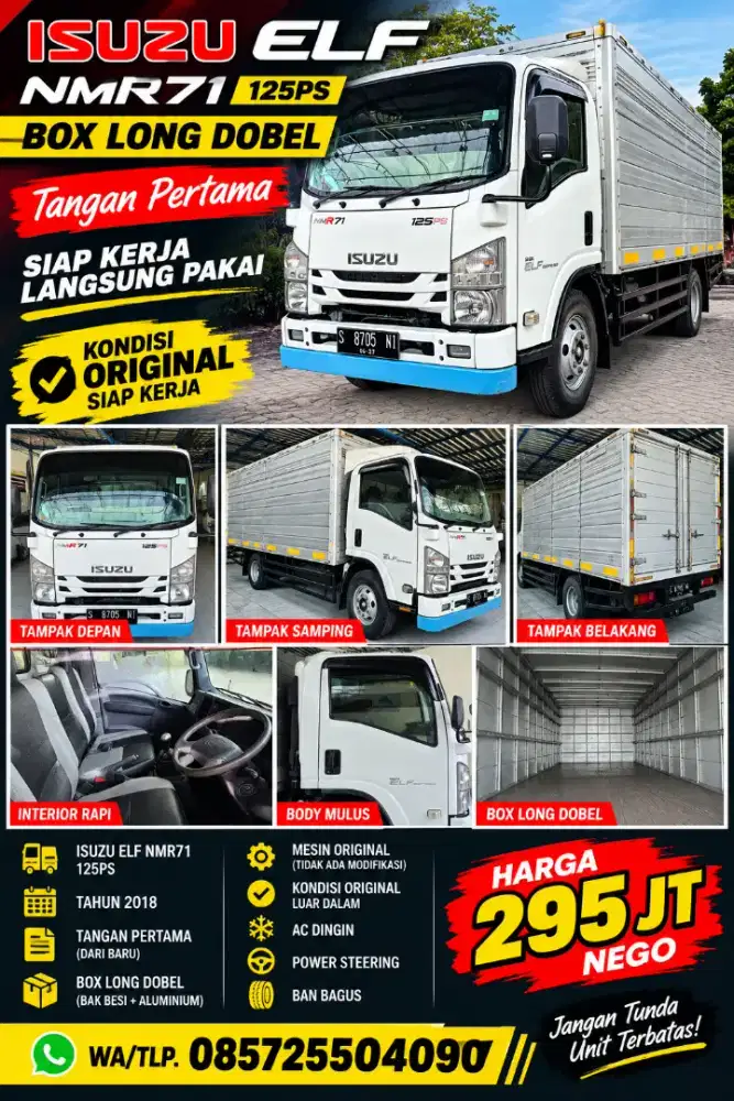 ISUZU ELF BOX NMR71 125PS 2018