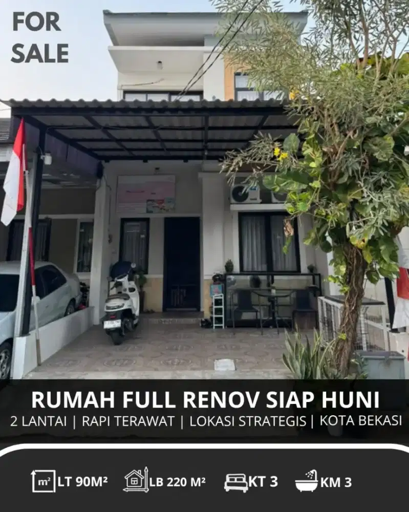 DIJUAL RUMAH CLUSTER VICTORIA PERMAI FULL FURNIS