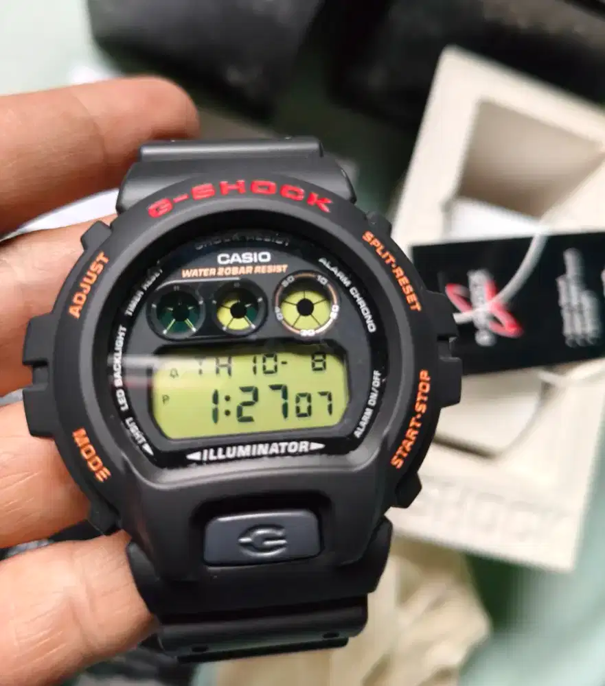 Jam casio gshock dw6900 ub fullset ori