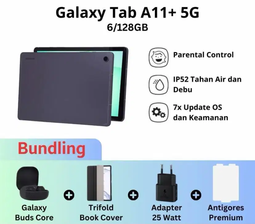 Samsung Galaxy Tab A11+ 5G 6/128GB GRAY
