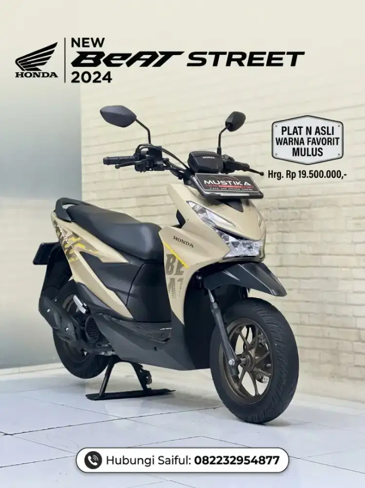 Perfect Condition!!Honda New Beat Street 2024 N Asli Mulus-Mustika