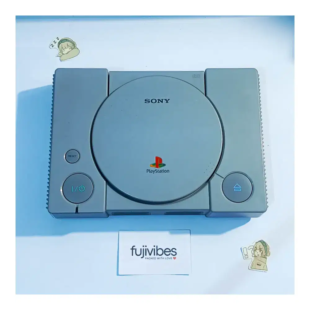 PS1 Fat Normal Fullset 1 Stik Bonus 7 Kaset Game