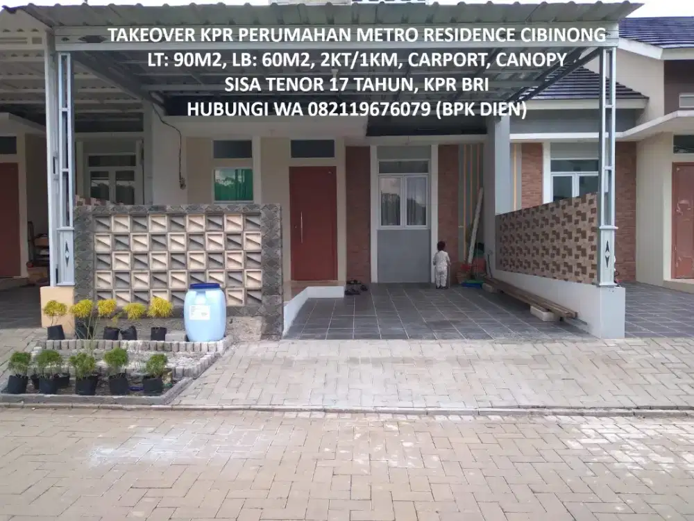 Takeover KPR Perumahan Metro Residence Cibinong