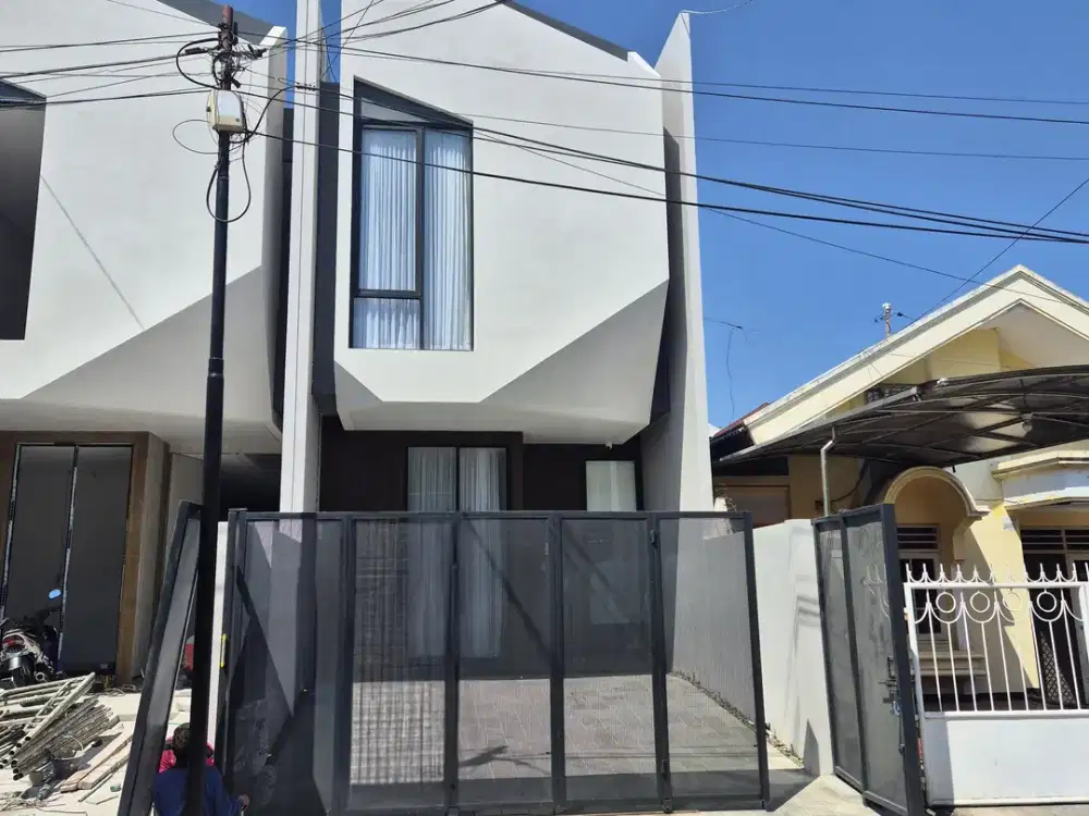 Jual Rumah Baru Gress di Sutorejo Fasad Unik