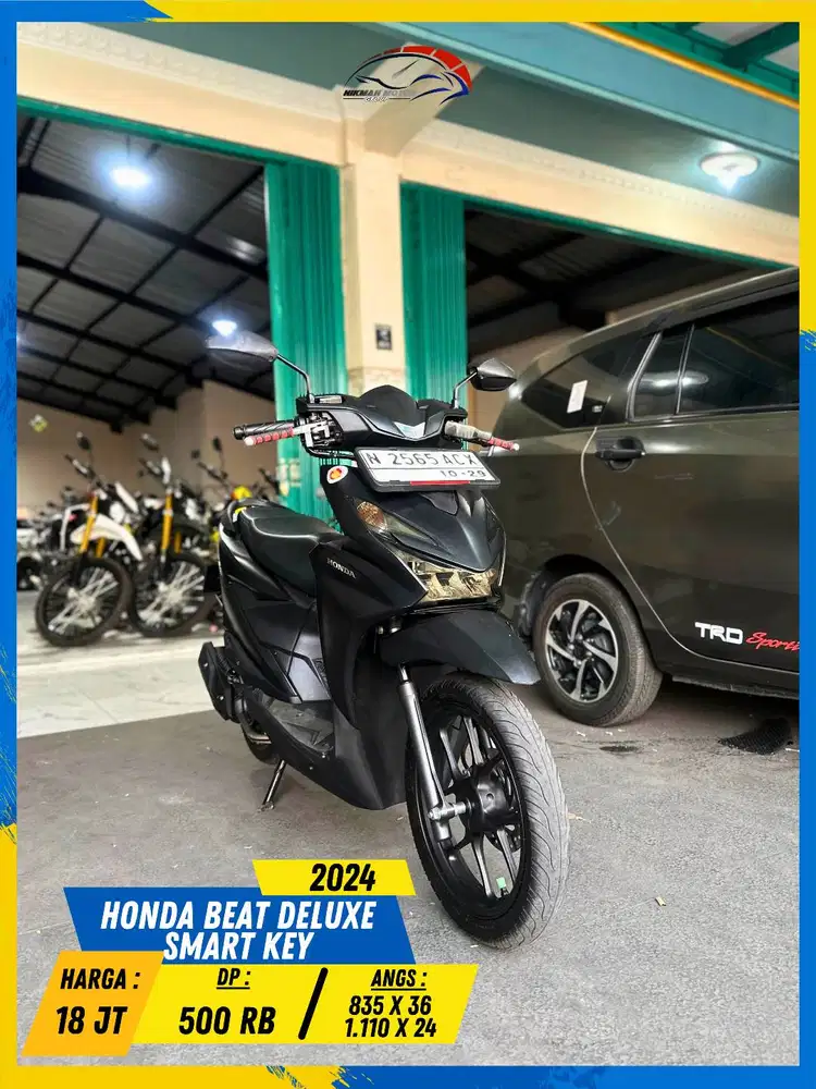 HONDA BEAT DELUXE SMART KEY 2024 MANTAP GAS MASZEHH HIKMAH MOTOR KEPUH