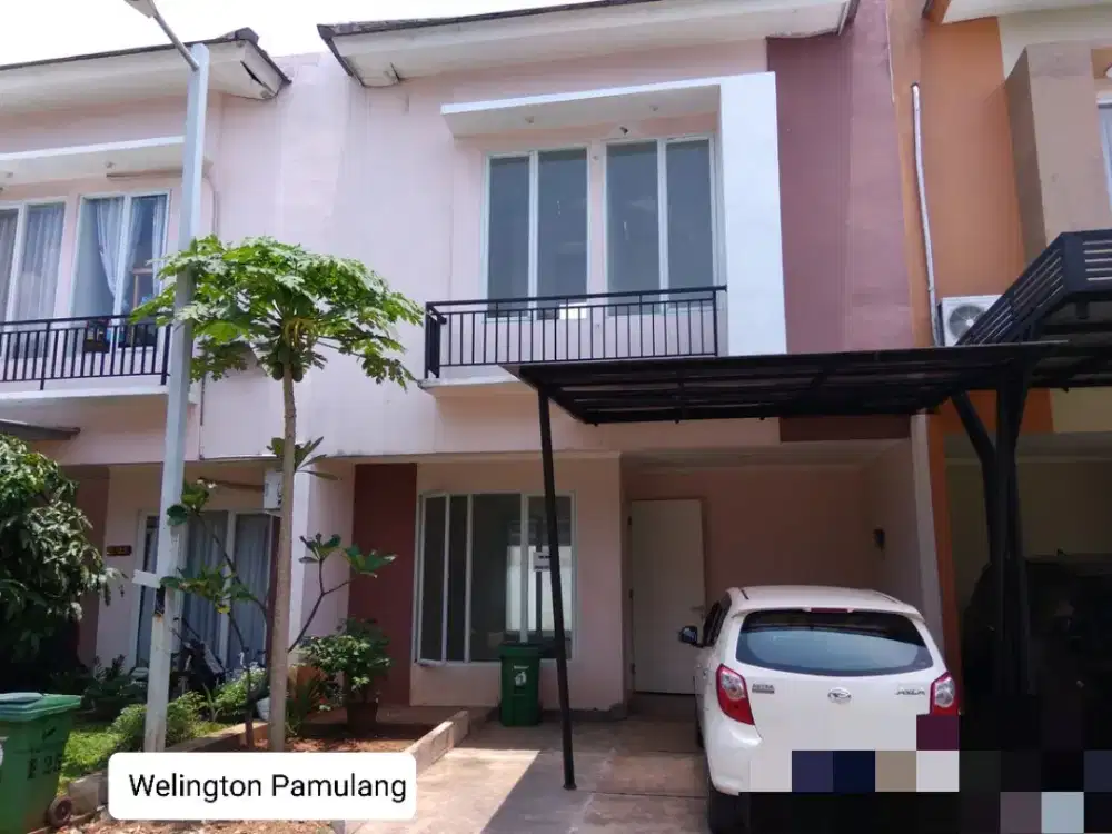 Disewakan rumah cluster Welington Residence