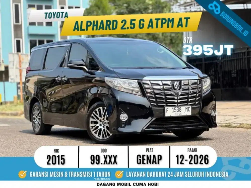Toyota Alphard 2.5 G ATPM Hitam Metalik 2015