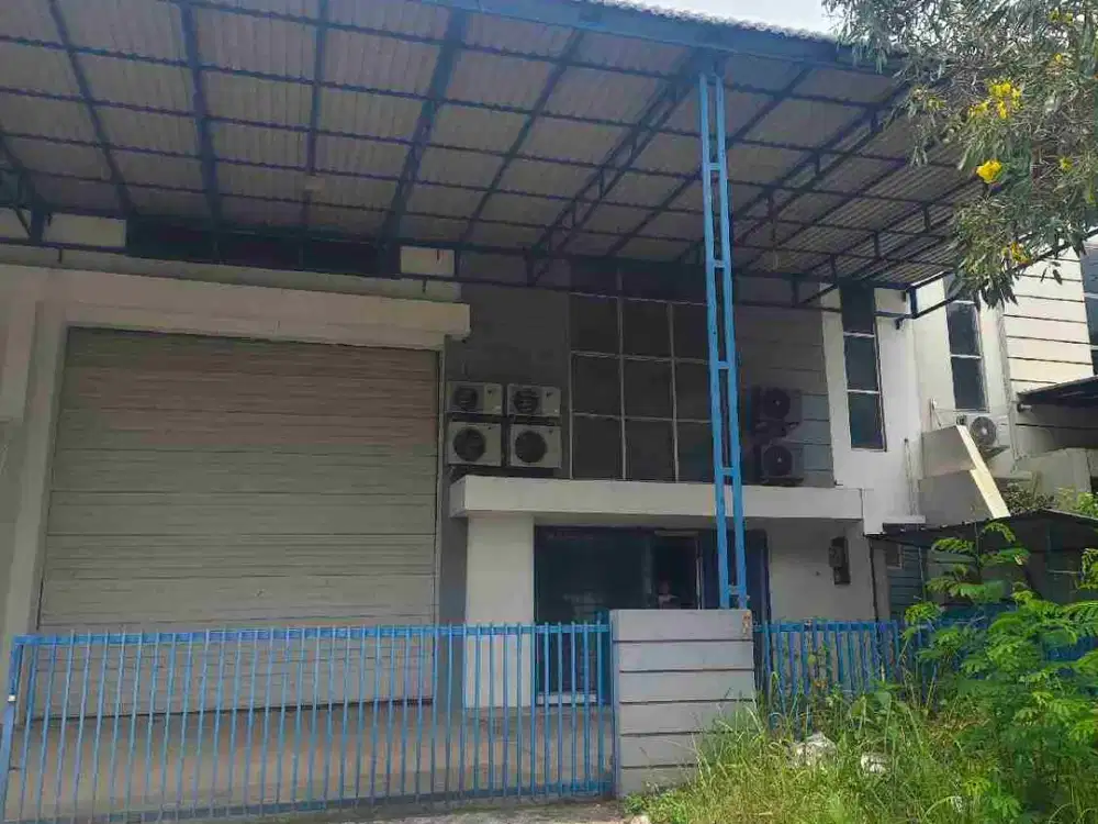 Gudang dengan office siap huni di kawasan industri taman tekno