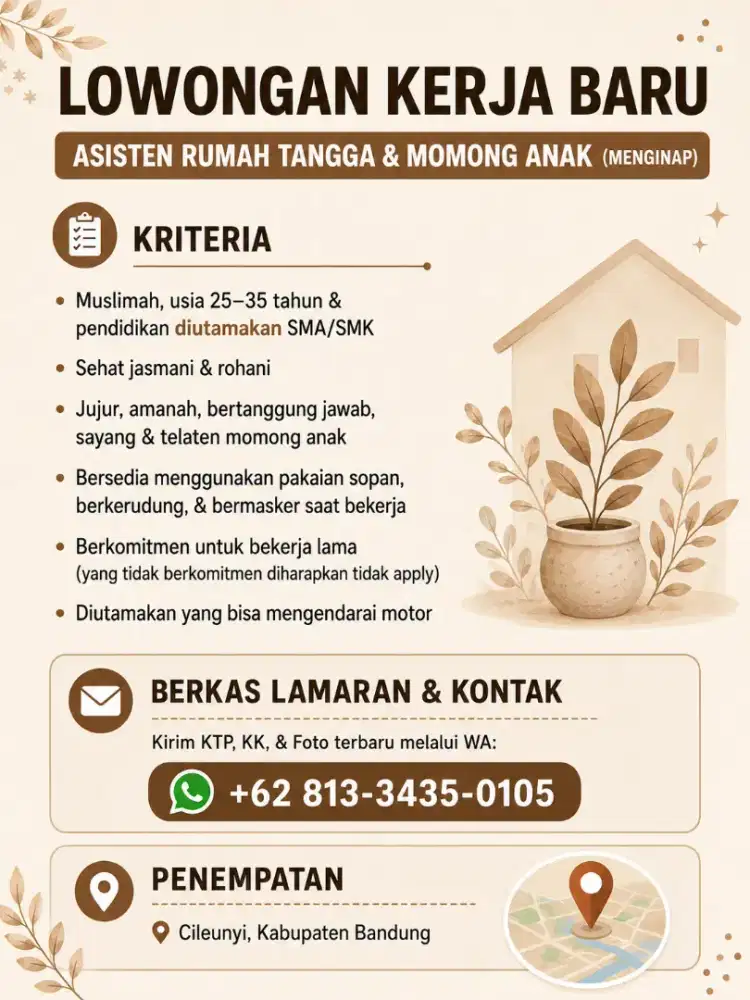 DICARI ART PLUS MOMONG ANAK (MENGINAP)